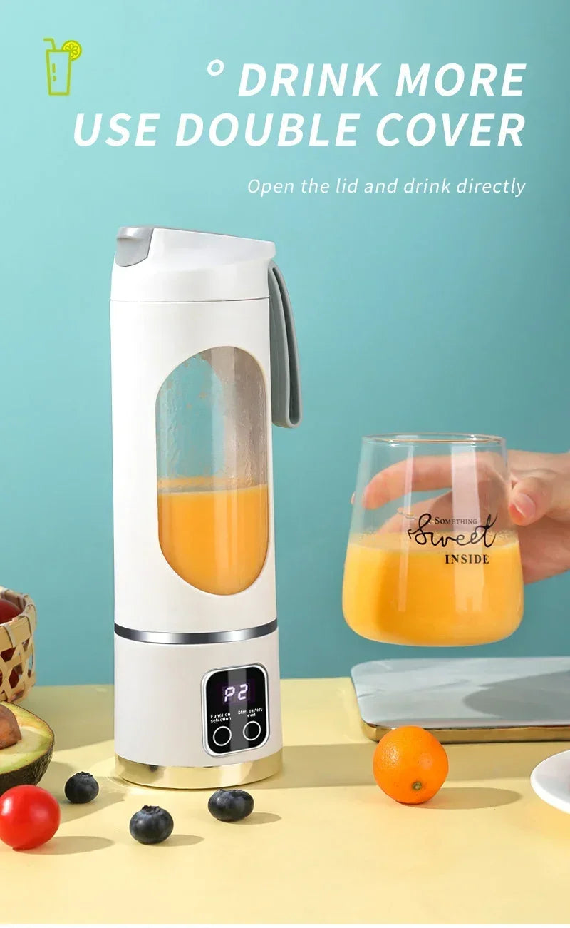 blender juicer Portable Electric Juicer 450ml 8 Blades CV VVVVVV Travel Juicer Machine Chargeable Shakes Smoothie Blenders Fresh Juice Cup