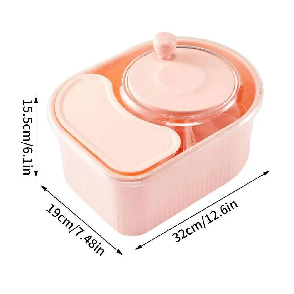 Vegetable Cleaner Spinner Multifunctional Vegetable Scrubber Multifunctional Potato Scrubber With Lid Household Salad Washing