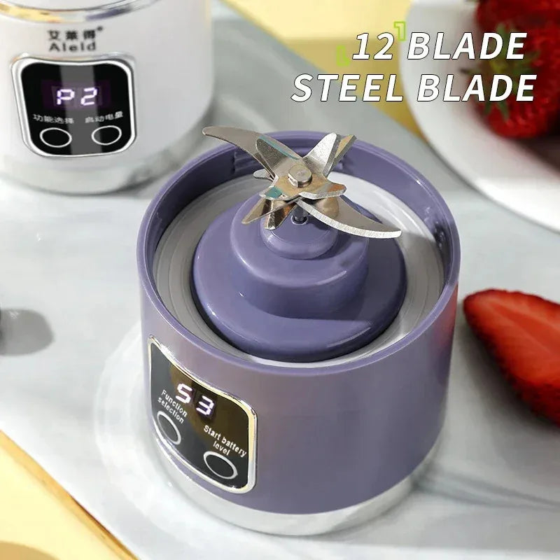 blender juicer Portable Electric Juicer 450ml 8 Blades CV VVVVVV Travel Juicer Machine Chargeable Shakes Smoothie Blenders Fresh Juice Cup