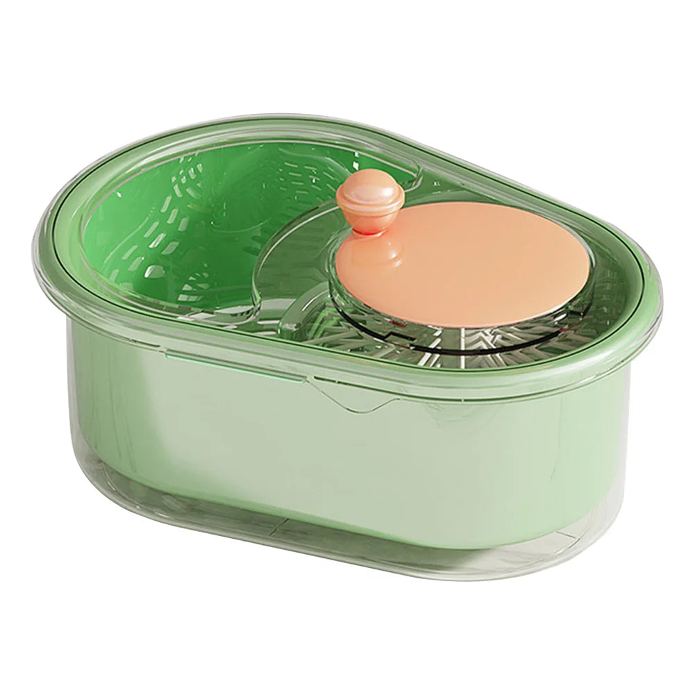 Household Fruit Cleaner Spinner Large Capacity Manual Vegetable Washer Quick Salad Drainer Basket Food Wash Bowl Kitchen Gadget