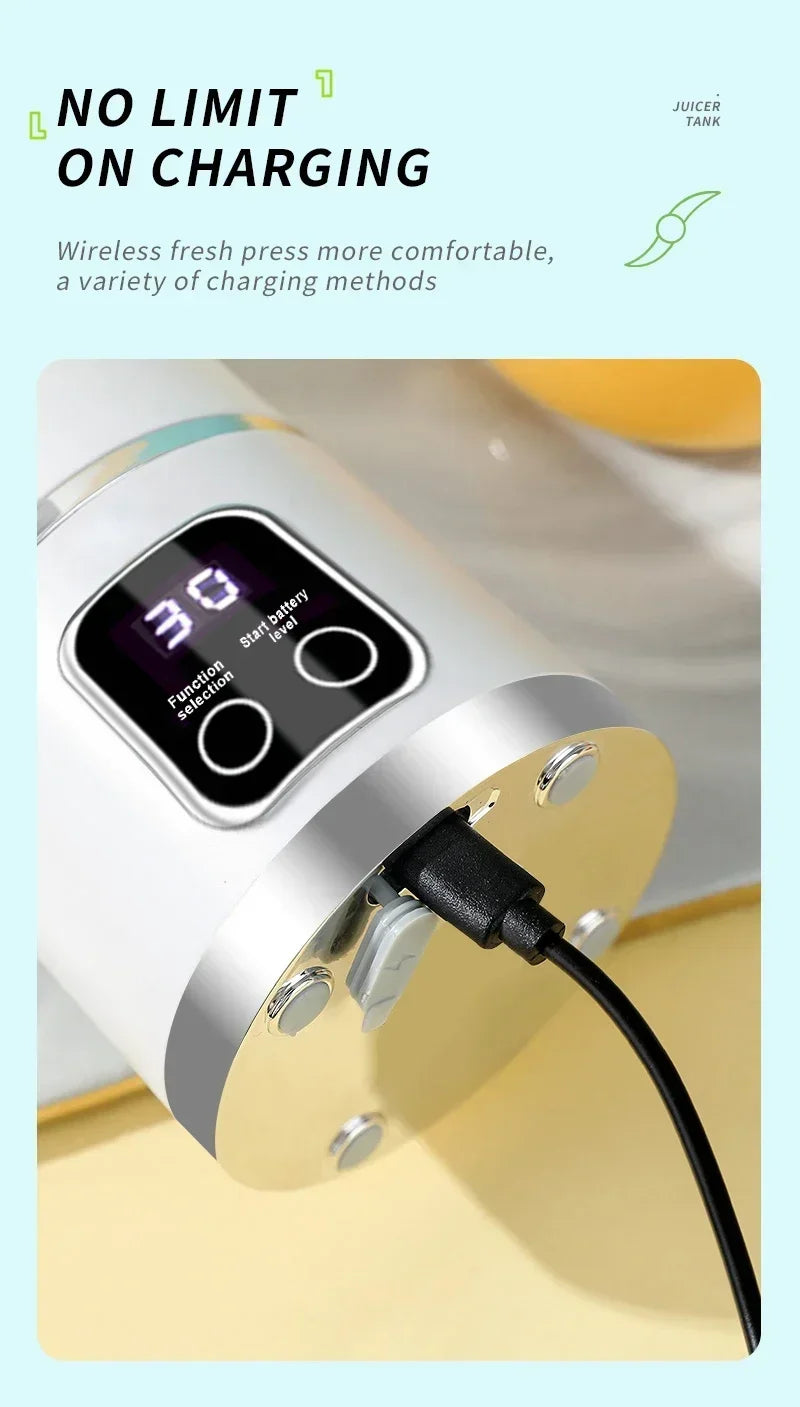 blender juicer Portable Electric Juicer 450ml 8 Blades CV VVVVVV Travel Juicer Machine Chargeable Shakes Smoothie Blenders Fresh Juice Cup