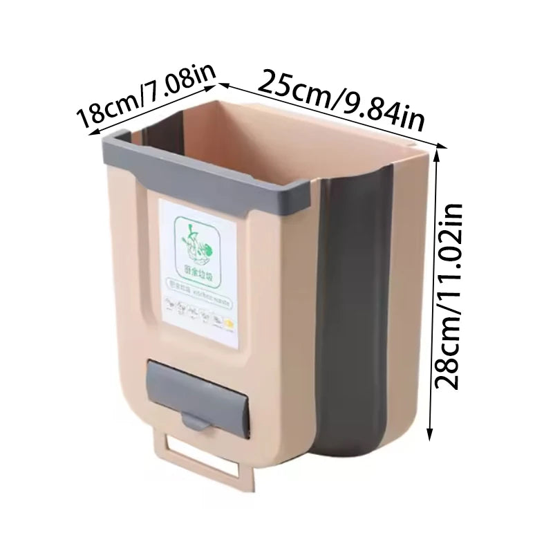The Kitchen Foldable Garbage Bin Has A Large Capacity And Is Easy To Clean, Suitable For Kitchens, Bathrooms, And RVs