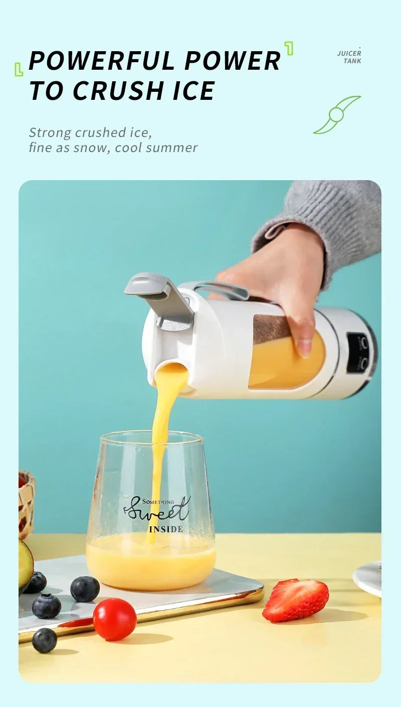 blender juicer Portable Electric Juicer 450ml 8 Blades CV VVVVVV Travel Juicer Machine Chargeable Shakes Smoothie Blenders Fresh Juice Cup