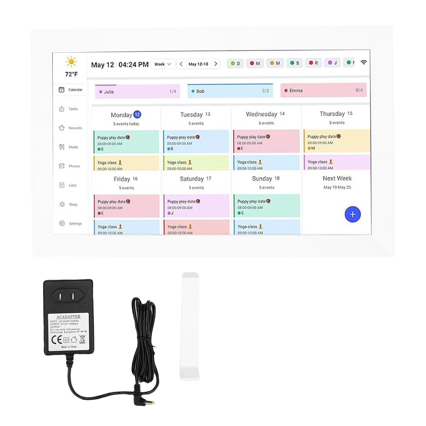 15.6 Inch Touchscreen WiFi Smart Digital Calendar Interactive Display Digital Picture Frame Calendar Planner with APP for Family