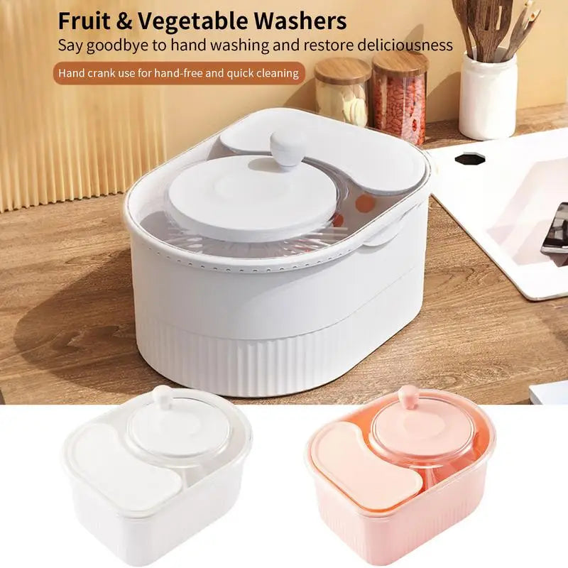 Vegetable Cleaner Spinner Multifunctional Vegetable Scrubber Multifunctional Potato Scrubber With Lid Household Salad Washing