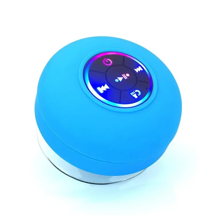Bluetooth Shower Speaker Portable Wireless Mini Speaker with Mic Suction Cup IPX4 Water Resistant for Travel Pool River Floating