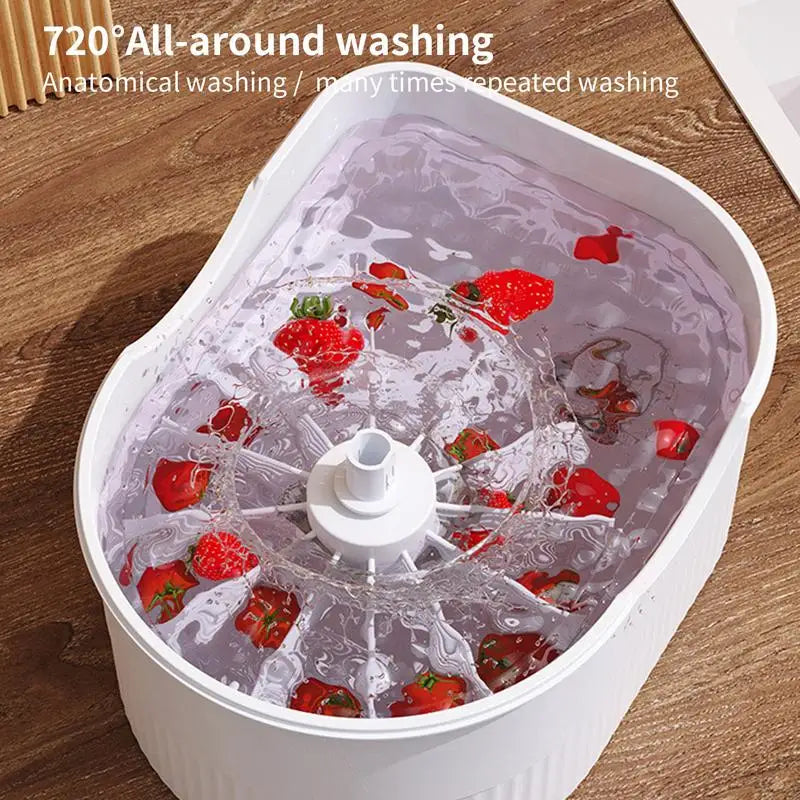 Vegetable Cleaner Spinner Multifunctional Vegetable Scrubber Multifunctional Potato Scrubber With Lid Household Salad Washing