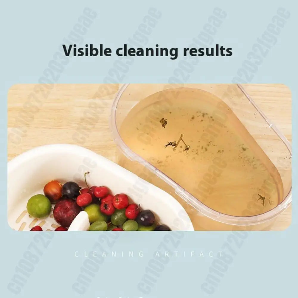 Household Fruit Cleaner Spinner Large Capacity Manual Vegetable Washer Quick Salad Drainer Basket Food Wash Bowl Kitchen Gadget