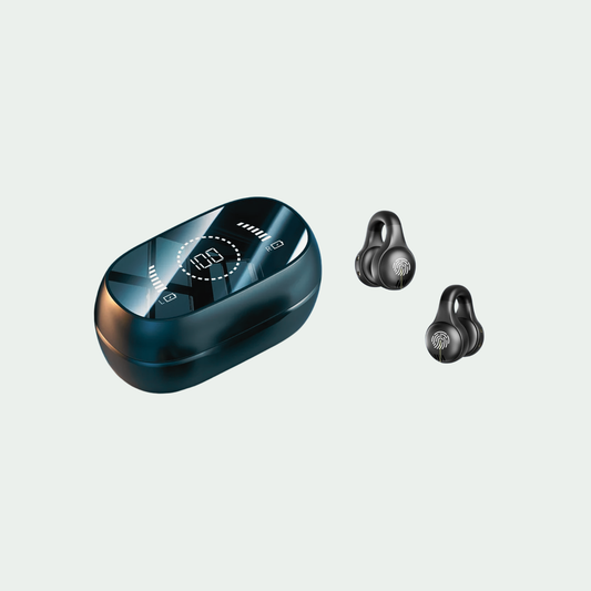 【Apparence soignée】Écouteurs Bluetooth sans fil à clip, nouveau modèle 2025, adaptés au sport et à la course à pied, réduction de bruit, compatibles avec tous les téléphones portables.
