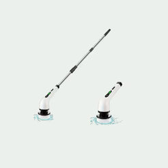 Cordless Electric Spin Scrubber Adjustable Extension Power Shower Bathroom Cleaner