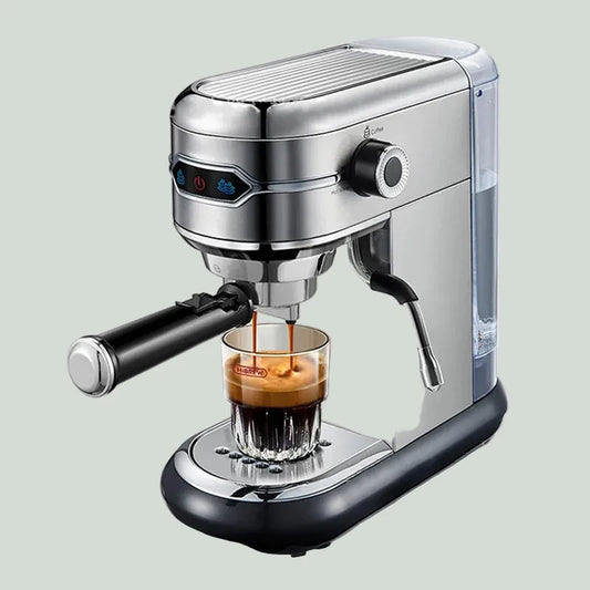 Espresso Coffee Machine 19 Bar 1.1L Automatic Cappuccino Stainless Steel ESE POD Compatible