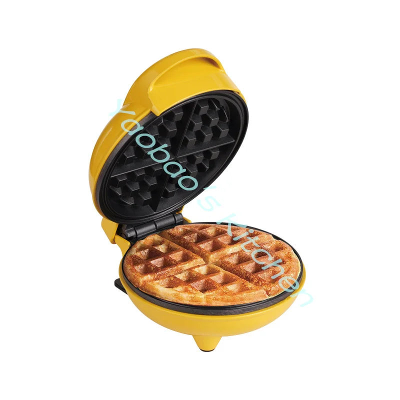 Mini Electric Portable Grill Waffle Maker Pancake Cake Dessert Breakfast Maker Baking Mold Multifunctional Household Appliances