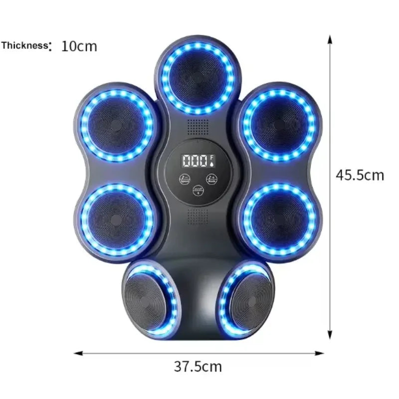 2025 New Model Smart Blue Tooth Music Wall Mounted Boxing Target Music Boxing Machine With Boxing Gloves