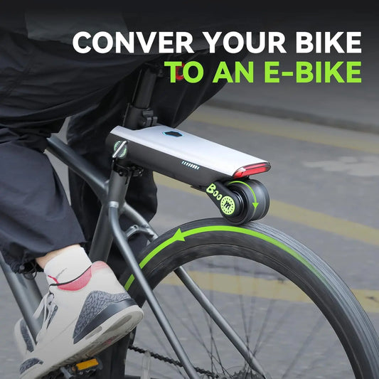 Kit de conversión para bicicleta eléctrica — 50 km de autonomía, asistencia al pedaleo, instalación sin herramientas