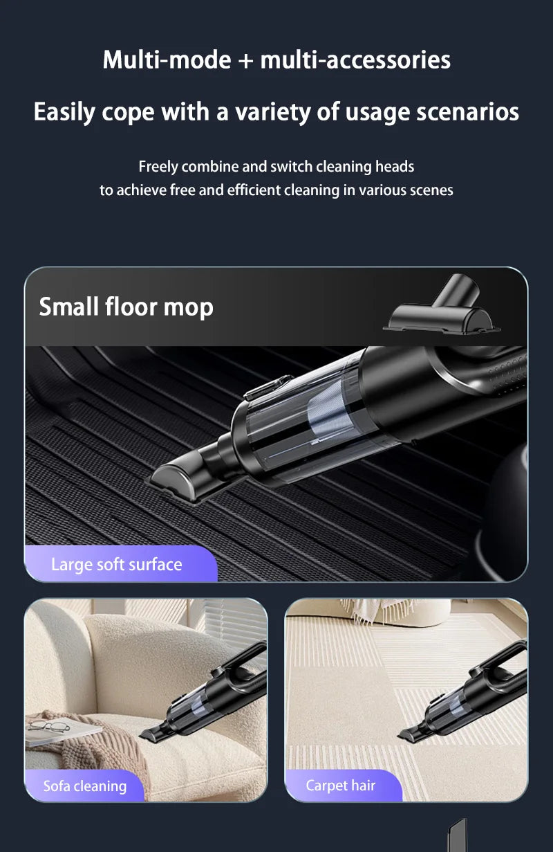 Xiaomi 170000pa Home Vacuum Cleaner Vacuum Cleaner With Super Strong Suction Car Handheld Wireless Vacuum Cleaner Household Use