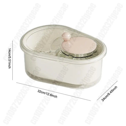 Fruit Cleaner Spinner Large Capacity Manual Vegetable Washer Salad Drainer Basket Kitchen