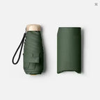 1Pc Mini Sun Umbrella Pocket Rain Umbrella Vinyl Folding UV Protection Sun Shade Ultraviolet Capsule Parasol for Pocket 55% off
