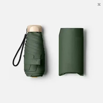 Mini Pocket Rain Umbrella Folding UV Protection Sun Shade Capsule Parasol Compact