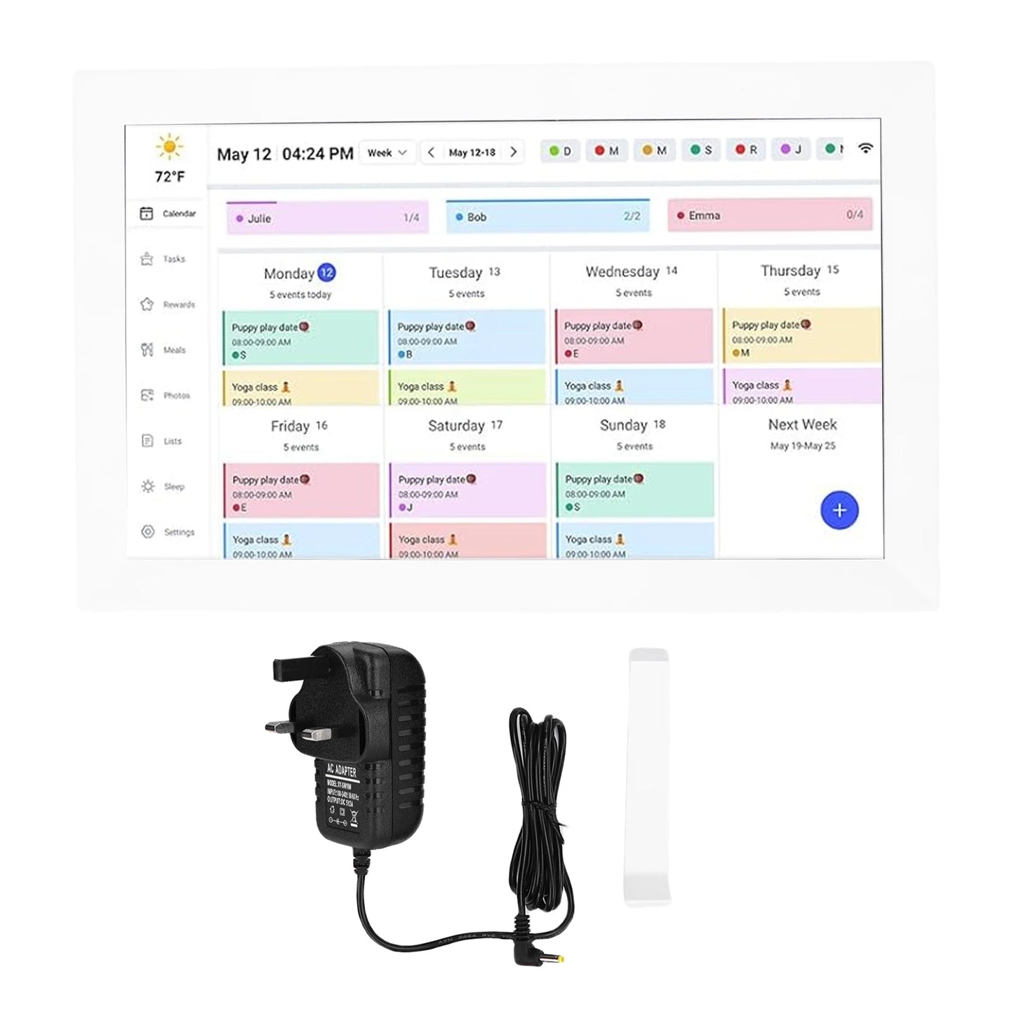 15.6 Inch Touchscreen WiFi Smart Digital Calendar Interactive Display Digital Picture Frame Calendar Planner with APP for Family
