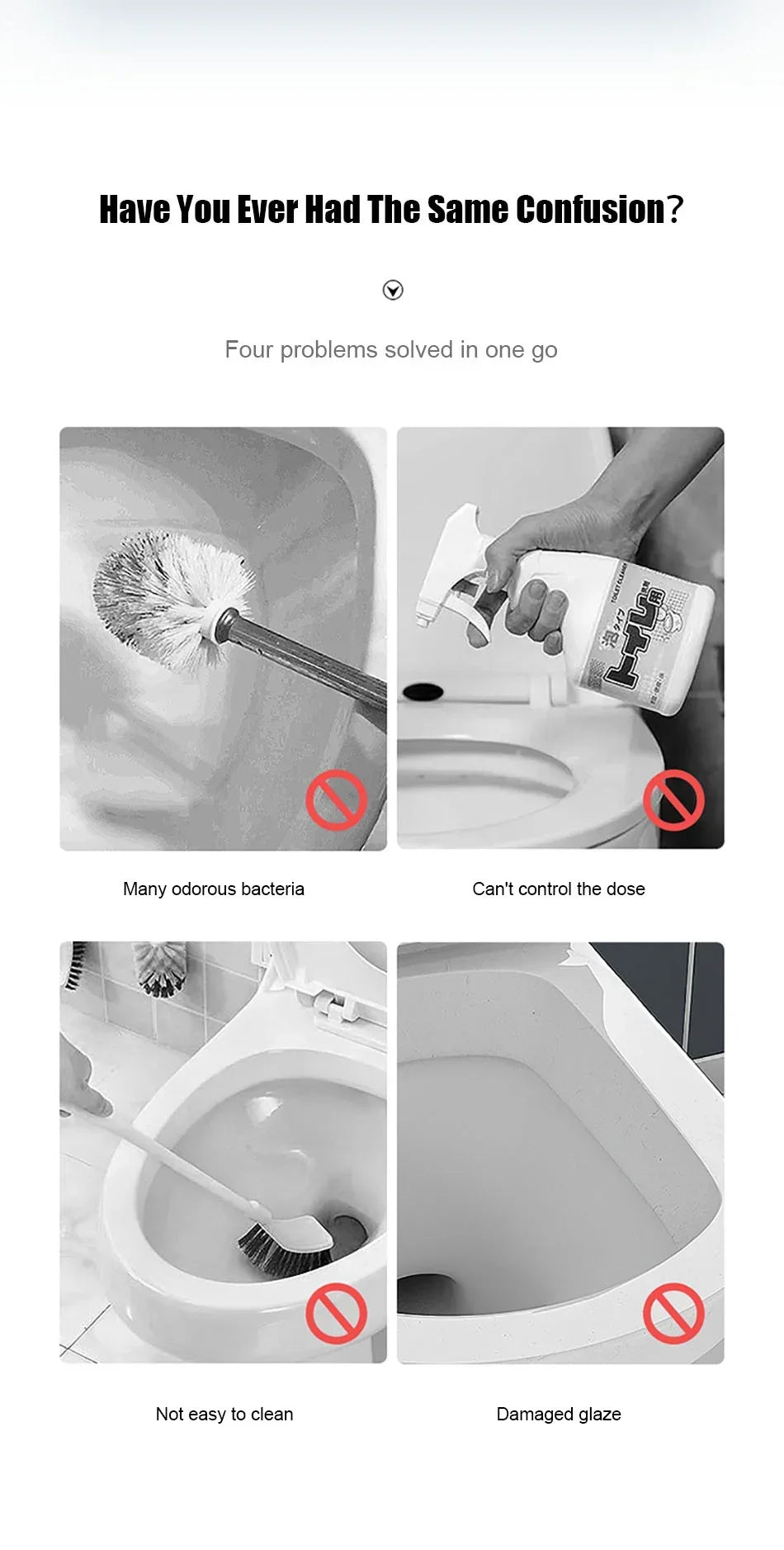 Brosse de toilette en silicone, accessoires WC, brosse WC, nettoyage sans recoins, poils doux, brosse de salle de bain.