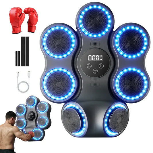 2025 New Model Smart Blue Tooth Music Wall Mounted Boxing Target Music Boxing Machine With Boxing Gloves