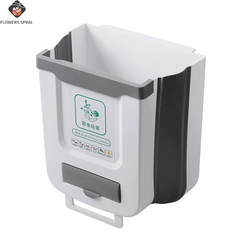 The Kitchen Foldable Garbage Bin Has A Large Capacity And Is Easy To Clean, Suitable For Kitchens, Bathrooms, And RVs