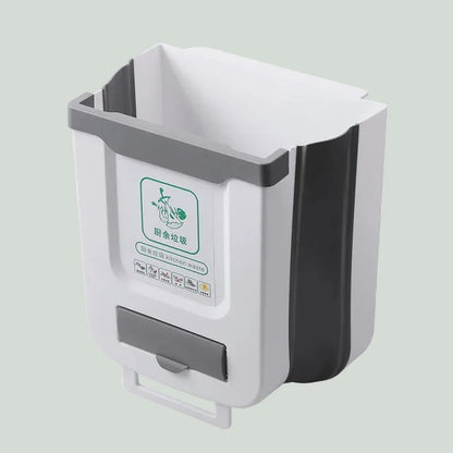 Foldable Garbage Bin Large Capacity Easy Clean Kitchen Bathroom RV 10L