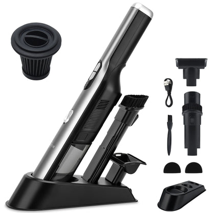 Handheld Vacuum Cordless Car Vacuum 18KPa Powerful Suction LED Light Portable Rechargeable