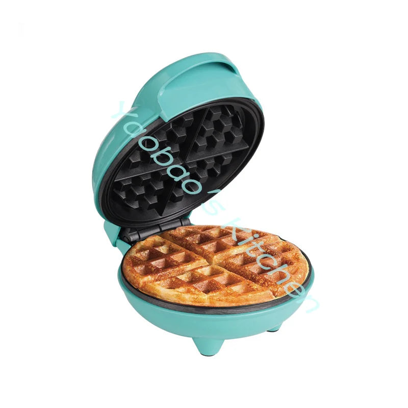 Mini Electric Portable Grill Waffle Maker Pancake Cake Dessert Breakfast Maker Baking Mold Multifunctional Household Appliances