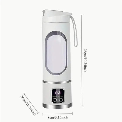 Portable Electric Juicer Blender 450ml 8 Blades Rechargeable Smoothie Maker Travel Cup