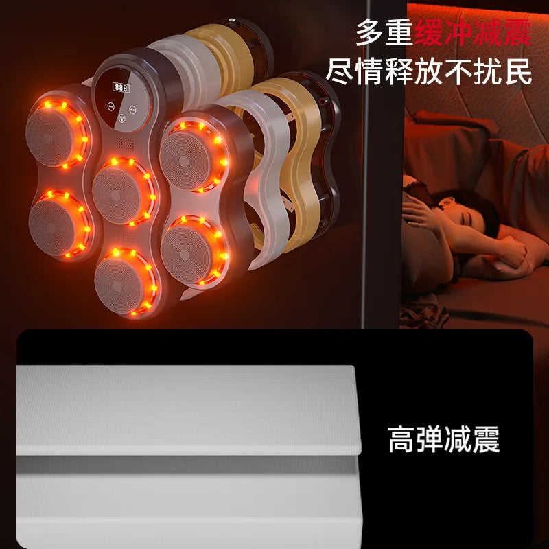 Máquina de boxeo musical inteligente para adultos, fitness, electrónica, de pared, para boxeo masculino y infantil, equipo de entrenamiento con respuesta ajustable.