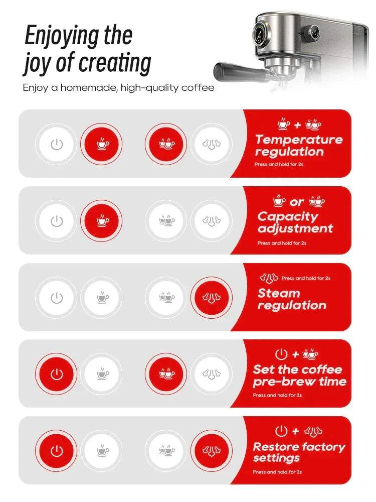 HiBREW 20Bar Semi Automatic