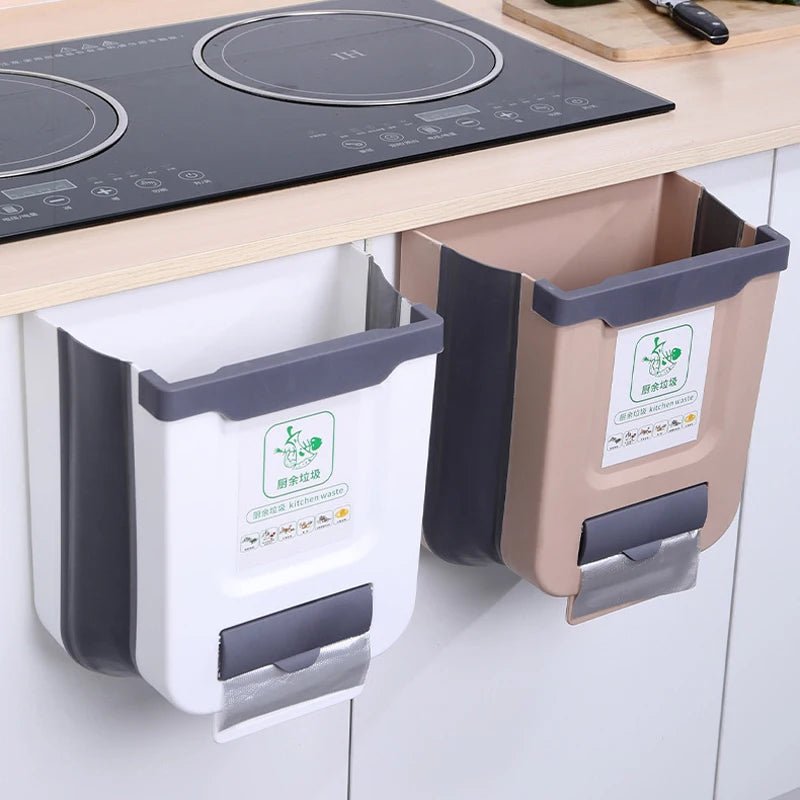 The Kitchen Foldable Garbage Bin Has A Large Capacity And Is Easy To Clean, Suitable For Kitchens, Bathrooms, And RVs