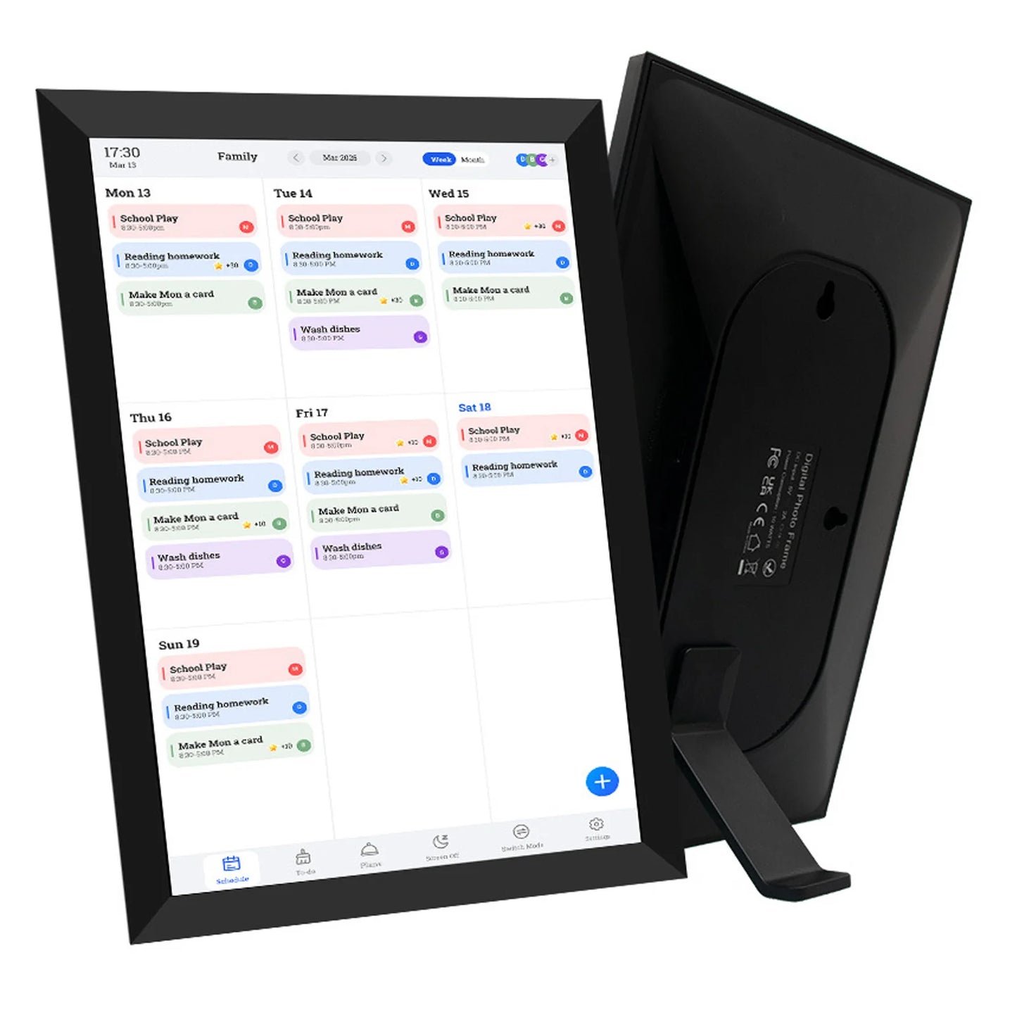 Digital Calendar 10.1in Smart Digital Calendar and Planner HD Touchscreen Smart Calendar with Chore Chart for Family