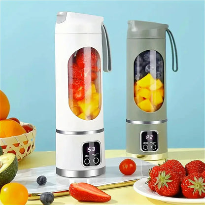 Portable Electric Juicer Blender 450ml 8 Blades Rechargeable Smoothie Maker Travel Cup
